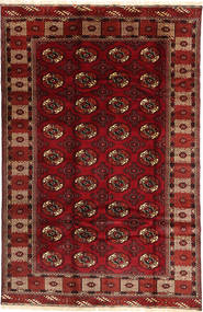  Turkaman Teppe 187X290 Ekte Orientalsk Håndknyttet Mørk Rød/Mørk Brun (Ull, Persia/Iran)