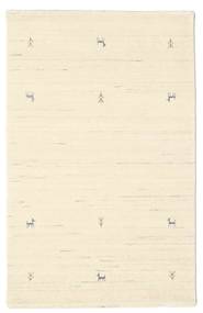  Gabbeh Loom Two Lines - Off White Teppe 100X160 Moderne Beige/Gul (Ull, India)