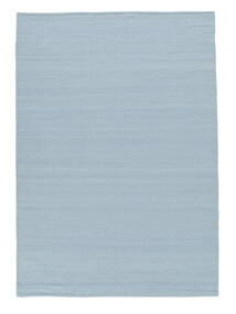  Kelim Loom - Lys Blå Teppe 160X230 Ekte Moderne Håndvevd Mørk Blå/Blå (Ull, India)