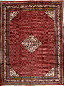  Sarough Mir Teppe 295X395 Ekte Orientalsk Håndknyttet Mørk Rød Stort (Ull, Persia/Iran)