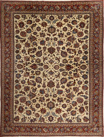  Isfahan Sherkat Farsh Teppe 317X421 Ekte Orientalsk Håndknyttet Mørk Rød/Mørk Brun Stort ( Persia/Iran)
