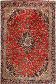 Keshan Teppe 390X530 Ekte Orientalsk Håndknyttet Mørk Brun/Rust Stort (Ull, Persia/Iran)