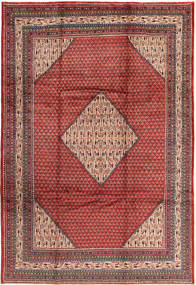  Sarough Mir Teppe 210X315 Ekte Orientalsk Håndknyttet Mørk Rød/Mørk Brun (Ull, Persia/Iran)