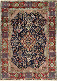  Najafabad Teppe 220X317 Ekte Orientalsk Håndknyttet Mørk Rød/Mørk Brun (Ull, Persia/Iran)