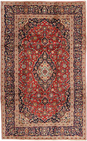 Keshan Teppe 197X323 Ekte Orientalsk Håndknyttet Mørk Rød/Mørk Brun (Ull, Persia/Iran)