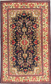  Kerman Teppe 144X233 Ekte Orientalsk Håndknyttet Mørk Rød/Mørk Lilla (Ull, Persia/Iran)