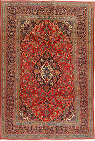  Mashad Teppe 192X291 Ekte Orientalsk Håndknyttet Mørk Brun/Rust (Ull, Persia/Iran)