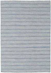  Kelim Long Stitch - Blå Teppe 160X230 Ekte Moderne Håndvevd Blå (Ull, )