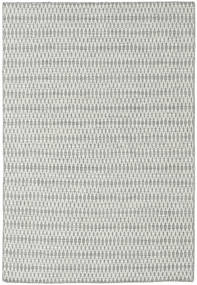  Kelim Long Stitch - Grå Teppe 160X230 Ekte Moderne Håndvevd Lys Grå/Turkis Blå (Ull, India)