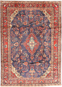  Hamadan Sharhbaf Teppe 210X300 Ekte Orientalsk Håndknyttet Mørk Grå/Brun (Ull, Persia/Iran)