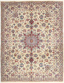  Najafabad Teppe 300X382 Ekte Orientalsk Håndknyttet Lysbrun/Beige Stort (Ull, Persia/Iran)