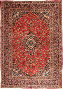  Keshan Teppe 303X425 Ekte Orientalsk Håndknyttet Mørk Brun/Rust Stort (Ull, Persia/Iran)