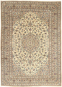  Keshan Teppe 250X352 Ekte Orientalsk Håndknyttet Beige/Lysbrun Stort (Ull, Persia/Iran)