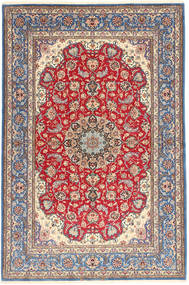  Isfahan Silkerenning Teppe 152X227 Ekte Orientalsk Håndknyttet Lyselilla/Brun ( Persia/Iran)