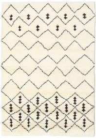  Berber Indisk - Off White, Brun Teppe 120X180 Ekte Moderne Håndknyttet Off White, Brun (Ull, India)