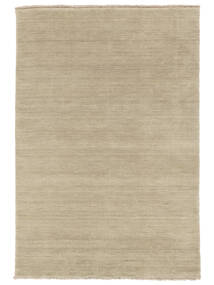  Handloom Fringes - Greige Teppe 100X160 Moderne Olivengrønn/Mørk Brun (Ull, India)