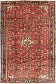  Hosseinabad Teppe 208X314 Ekte Orientalsk Håndknyttet Mørk Rød/Mørk Brun (Ull, Persia/Iran)