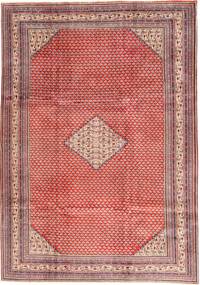  Sarough Mir Teppe 210X293 Ekte Orientalsk Håndknyttet Lyserosa/Mørk Rød (Ull, Persia/Iran)