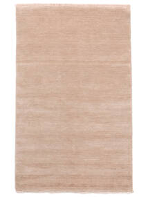  Handloom Fringes - Lys Pink Teppe 100X160 Moderne Brun (Ull, India)