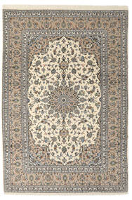  Keshan Sherkat Farsh Teppe 205X300 Ekte Orientalsk Håndknyttet Mørk Brun/Mørk Grå (Ull, Persia/Iran)