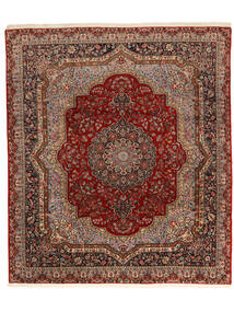  Kerman Lavar Teppe 254X294 Ekte Orientalsk Håndknyttet Rød, Oransje Stort (Ull, Persia/Iran)