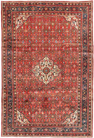  Hosseinabad Teppe 212X304 Ekte Orientalsk Håndknyttet Mørk Rød/Rust (Ull, Persia/Iran)