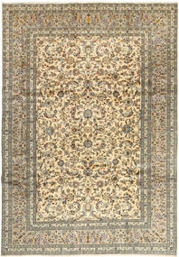  Keshan Teppe 245X350 Ekte Orientalsk Håndknyttet Lysbrun/Beige (Ull, Persia/Iran)