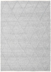  Svea - Sølvgrå Teppe 160X230 Ekte Moderne Håndvevd Lys Grå/Hvit/Creme (Ull, India)