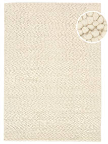  Bubbles - Natural Vit Teppe 200X300 Moderne Beige (Ull, India)