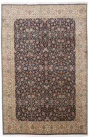  Kashmir Ren Silke Teppe 164X252 Ekte Orientalsk Håndknyttet Lys Grå/Lysbrun (Silke, India)