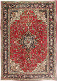  Tabriz Patina Teppe 243X340 Ekte Orientalsk Håndknyttet Mørk Rød/Lysbrun (Ull, Persia/Iran)