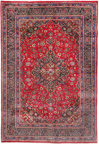  Mashad Teppe 200X297 Ekte Orientalsk Håndknyttet Mørk Rød/Rød (Ull, Persia/Iran)