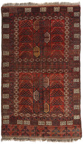  Afghan Khal Mohammadi Teppe 129X214 Ekte Orientalsk Håndknyttet Mørk Rød/Mørk Brun (Ull, Afghanistan)