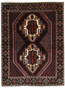  Afshar Shahre Babak Teppe 155X206 Ekte Orientalsk Håndknyttet Mørk Brun/Mørk Rød (Ull, Persia/Iran)