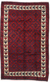  Beluch Teppe 160X255 Ekte Orientalsk Håndknyttet Mørk Lilla, Mørk Rød (Ull, Afghanistan)