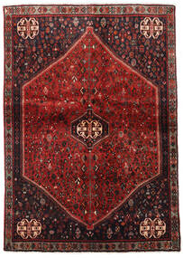  Abadeh Teppe 124X176 Ekte Orientalsk Håndknyttet Mørk Rød/Mørk Brun (Ull, Persia/Iran)