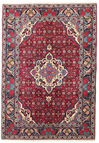  Bidjar Teppe 101X144 Ekte Orientalsk Håndknyttet Mørk Lilla/Mørk Rød (Ull, Persia/Iran)