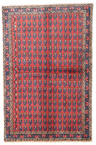  Wiss Teppe 100X155 Ekte Orientalsk Håndknyttet Mørk Grå/Rød (Ull, Persia/Iran)