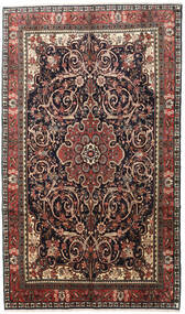  Bidjar Teppe 195X330 Ekte Orientalsk Håndknyttet Svart/Lysbrun (Ull, Persia/Iran)