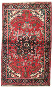  Heriz Teppe 87X145 Ekte Orientalsk Håndknyttet Mørk Rød/Mørk Brun (Ull, Persia/Iran)
