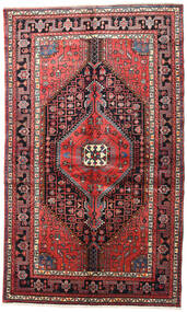  Nahavand Teppe 150X245 Ekte Orientalsk Håndknyttet Mørk Brun/Mørk Rød (Ull, Persia/Iran)