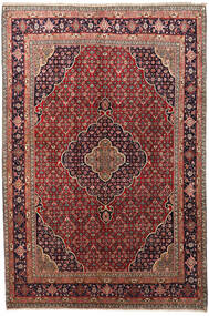  Bidjar Zanjan Teppe 220X328 Ekte Orientalsk Håndknyttet Mørk Rød/Mørk Brun (Ull, Persia/Iran)