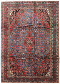  Hosseinabad Teppe 255X350 Ekte Orientalsk Håndknyttet Mørk Rød/Mørk Brun Stort (Ull, Persia/Iran)
