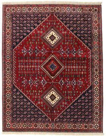  Yalameh Teppe 152X195 Ekte Orientalsk Håndknyttet Mørk Rød (Ull, Persia/Iran)