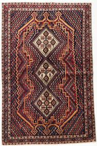  Afshar Shahre Babak Teppe 148X235 Ekte Orientalsk Håndknyttet Mørk Rød/Mørk Brun (Ull, Persia/Iran)