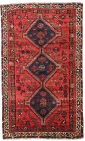 Shiraz Teppe Teppe 153X251 Rød/Mørk Rød (Ull, Persia/Iran)