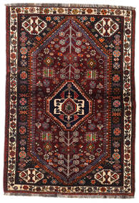  Ghashghai Teppe 105X154 Ekte Orientalsk Håndknyttet Mørk Brun/Mørk Rød (Ull, Persia/Iran)
