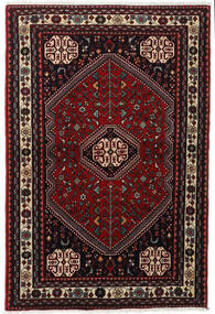  Abadeh Teppe 105X155 Ekte Orientalsk Håndknyttet Mørk Brun/Mørk Rød (Ull, Persia/Iran)