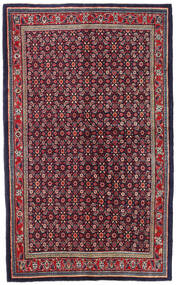 Mahal Teppe 135X218 Ekte Orientalsk Håndknyttet Mørk Lilla/Lys Grå (Ull, Persia/Iran)