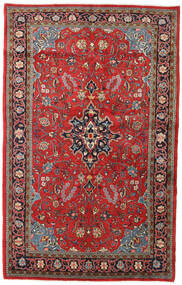  Sarough Teppe 135X215 Ekte Orientalsk Håndknyttet Mørk Rød/Rust (Ull, Persia/Iran)